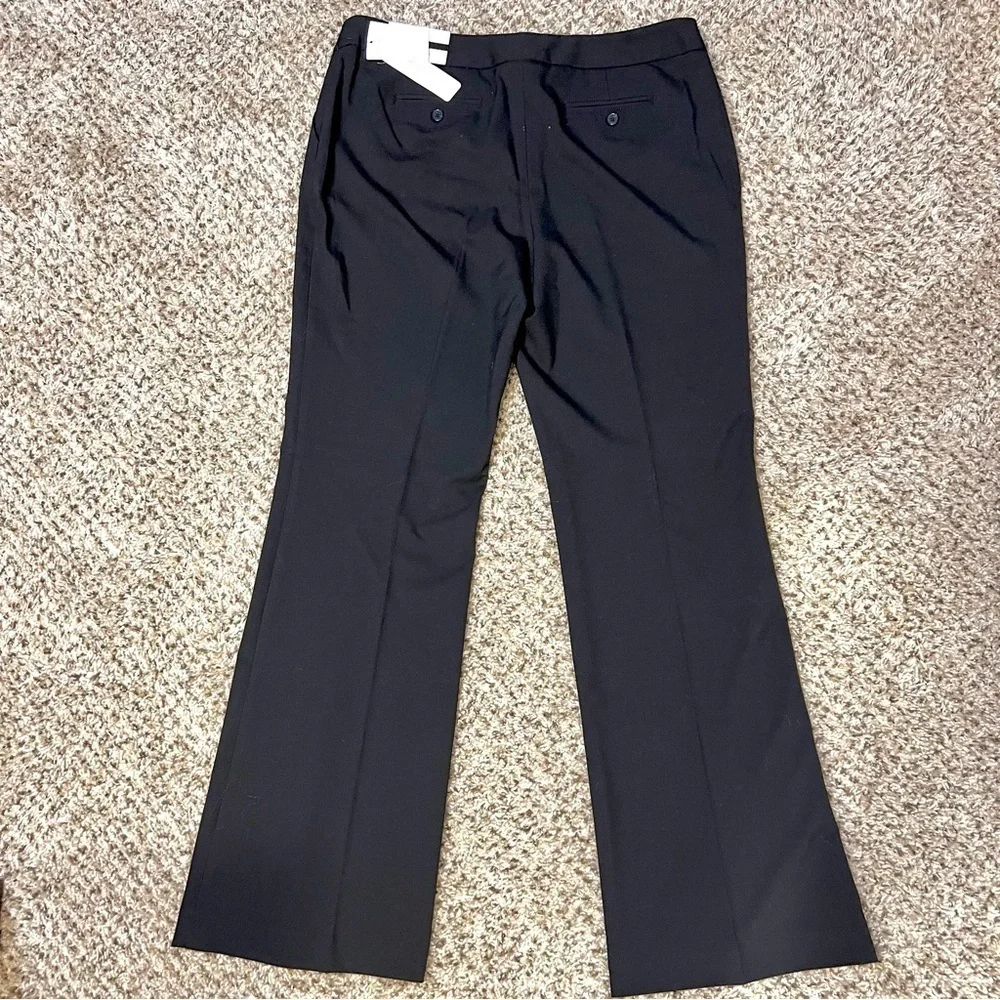 NWT LAUNDRY BY SHELLI SEGAL THE HAILEE MODERN FIT FLARE Black dress pant 12
